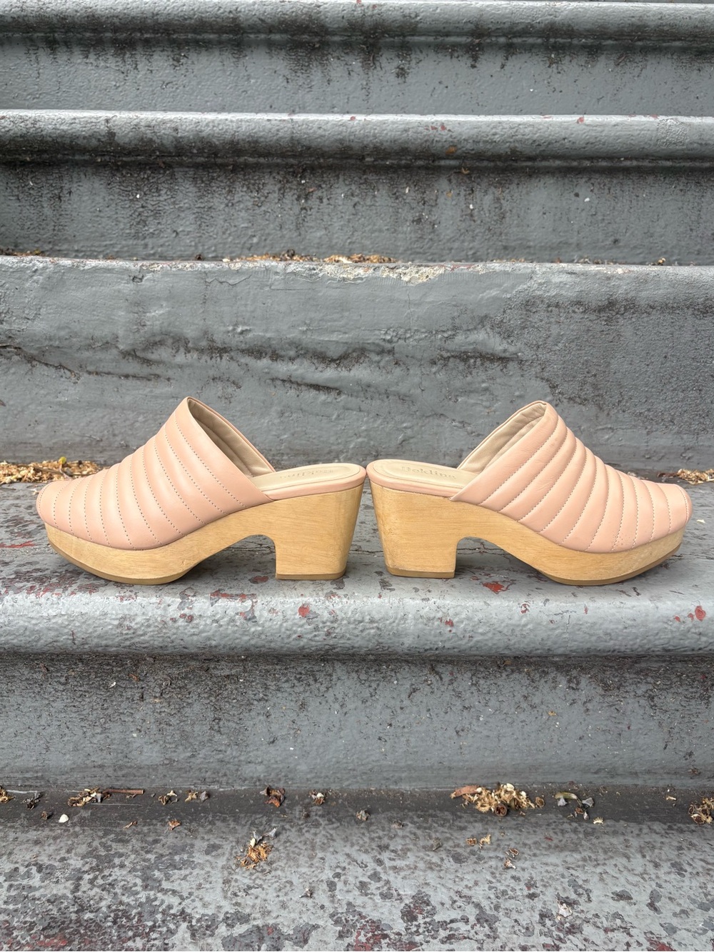 Beklina Ribbed Clog in Buff 8